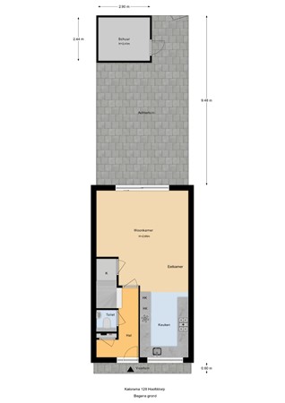 Floorplan - Kalorama 128, 2132 RB Hoofddorp